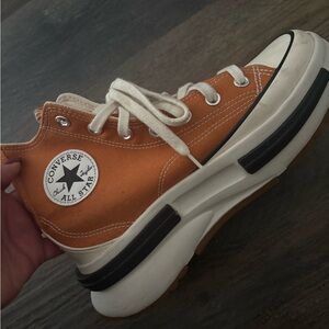Converse UNI SEX ! Orange High-Top Sneakers with Chunky Sole